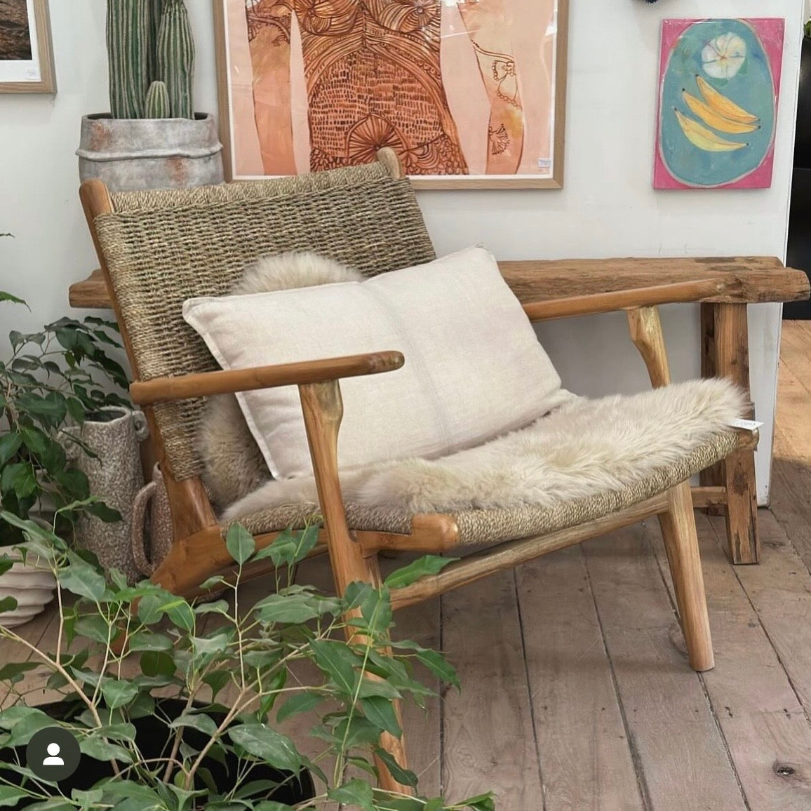 Padma Seagrass Armchair