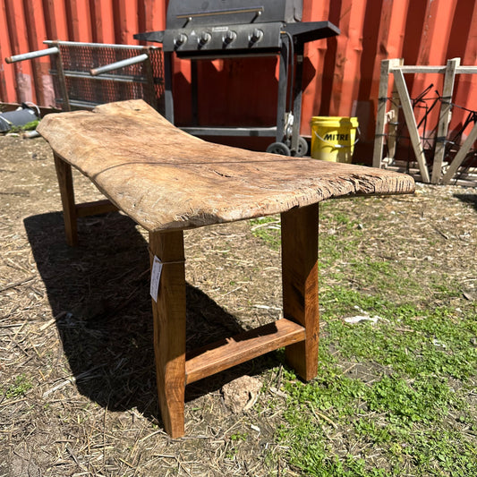 Vintage Rustic Blonde Bench - 1400mm long
