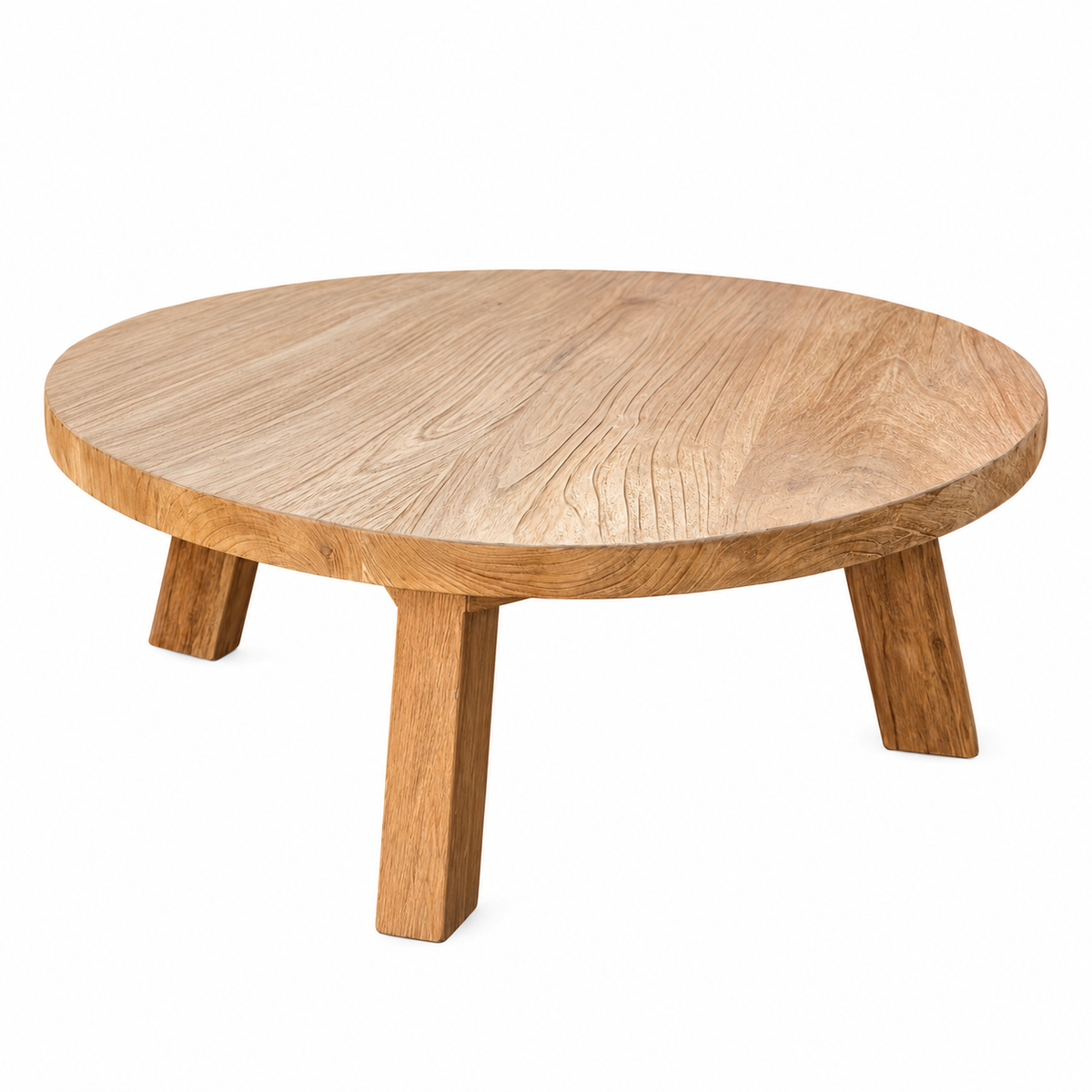 Solid Teak Round Coffee Table