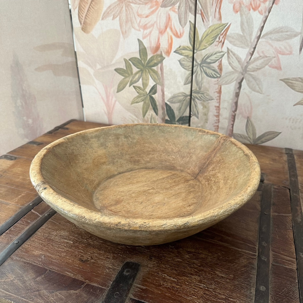 vintage wood bowl