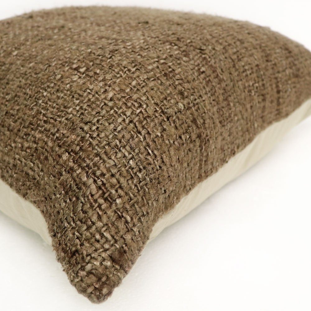 Woven Cotton Cushion + Feather Inner (4 colours)