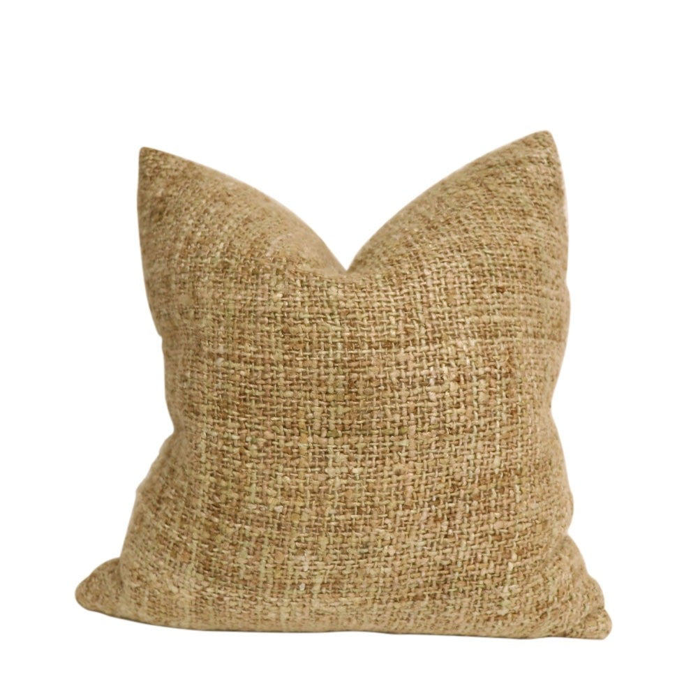 Woven Cotton Cushion + Feather Inner (4 colours)