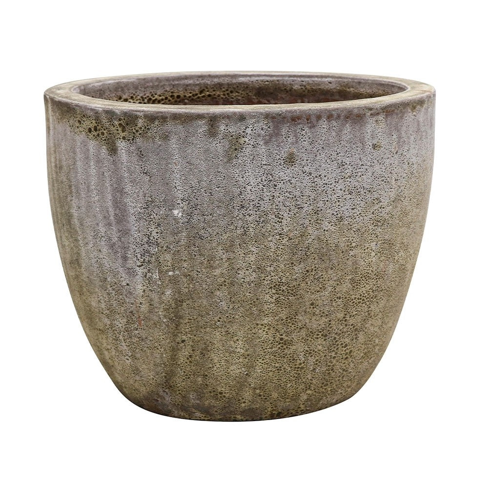 Lava Egg Earthenware Planter Pot