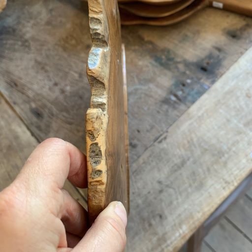 Organic Teak Wood Platter