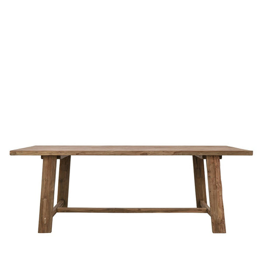 Porto Reclaimed Teak Indoor or Outdoor Dining Table 220cm