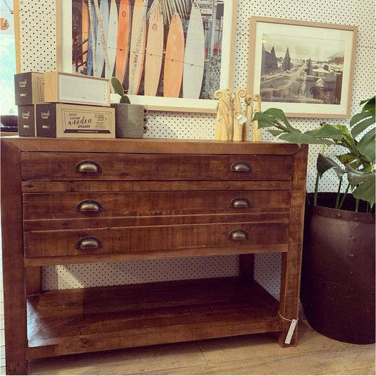 Printmaker 2 Drawer Console