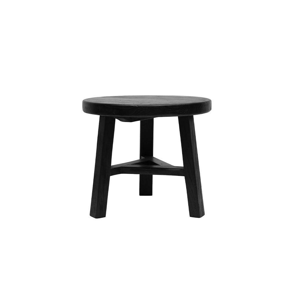 Elm Nesting Side Table (Medium) - Black / Natural