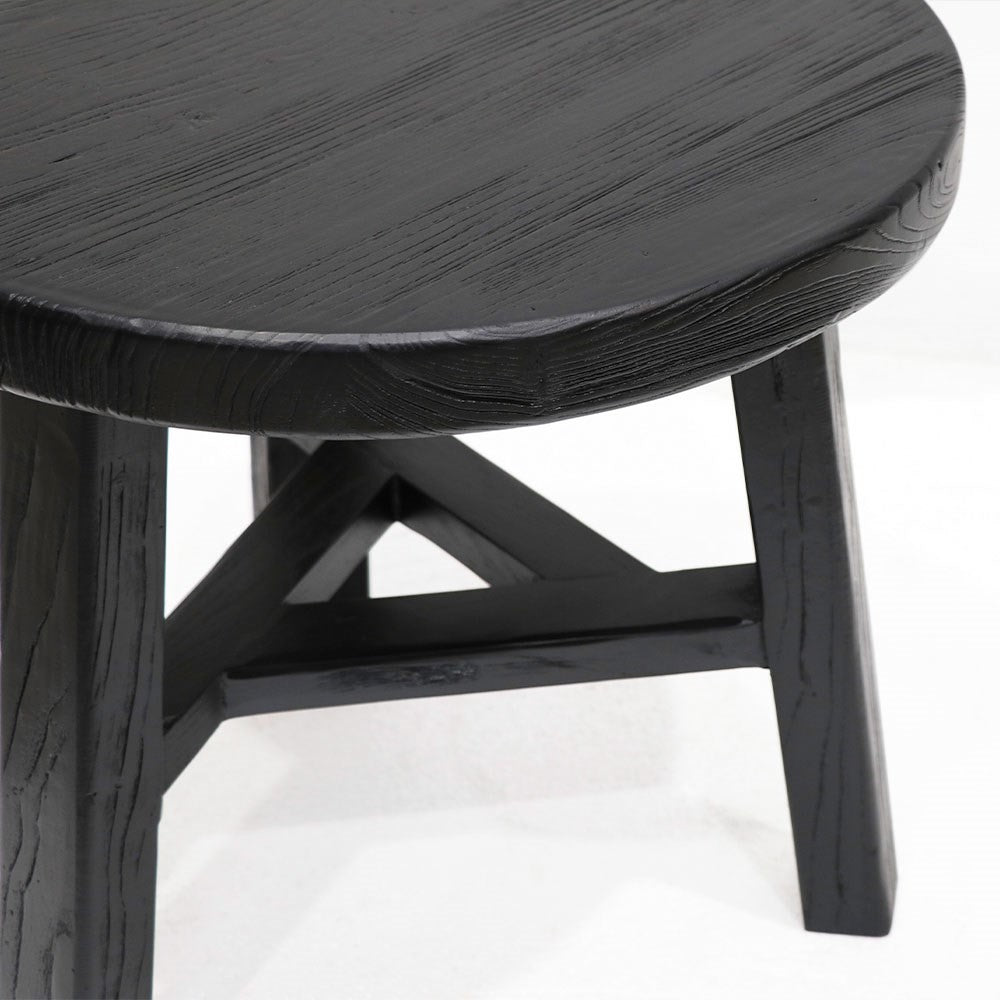 Elm Nesting Side Table (Medium) - Black / Natural