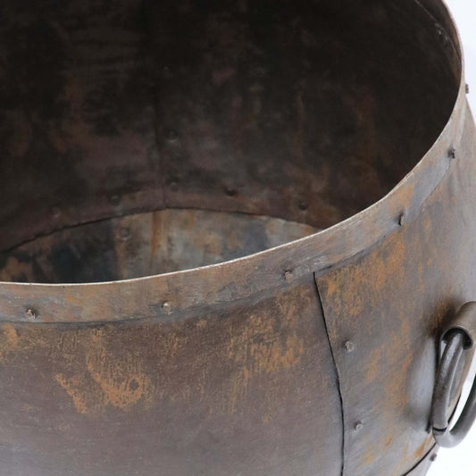 Sahar Lotus Reclaimed Iron Pot - 2 sizes
