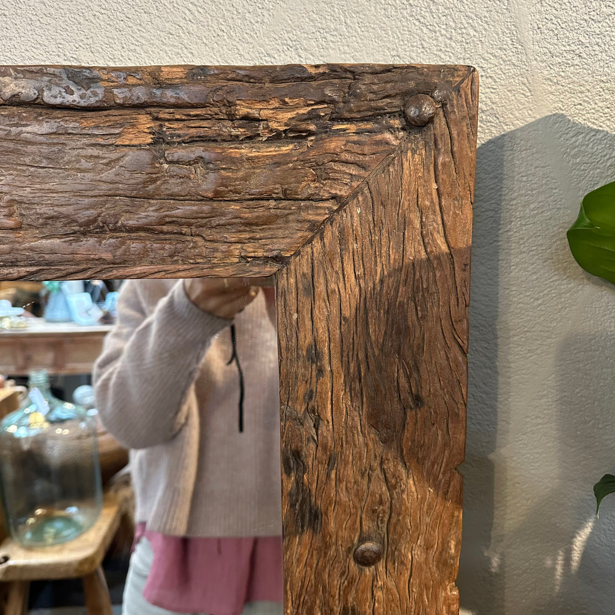 Reclaimed Timber Mirror - floor or wall - 1540x700