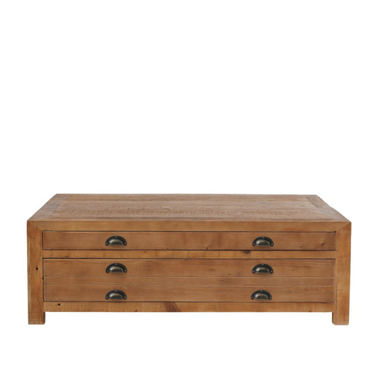 Printmaker Coffee Table - 4 drawer