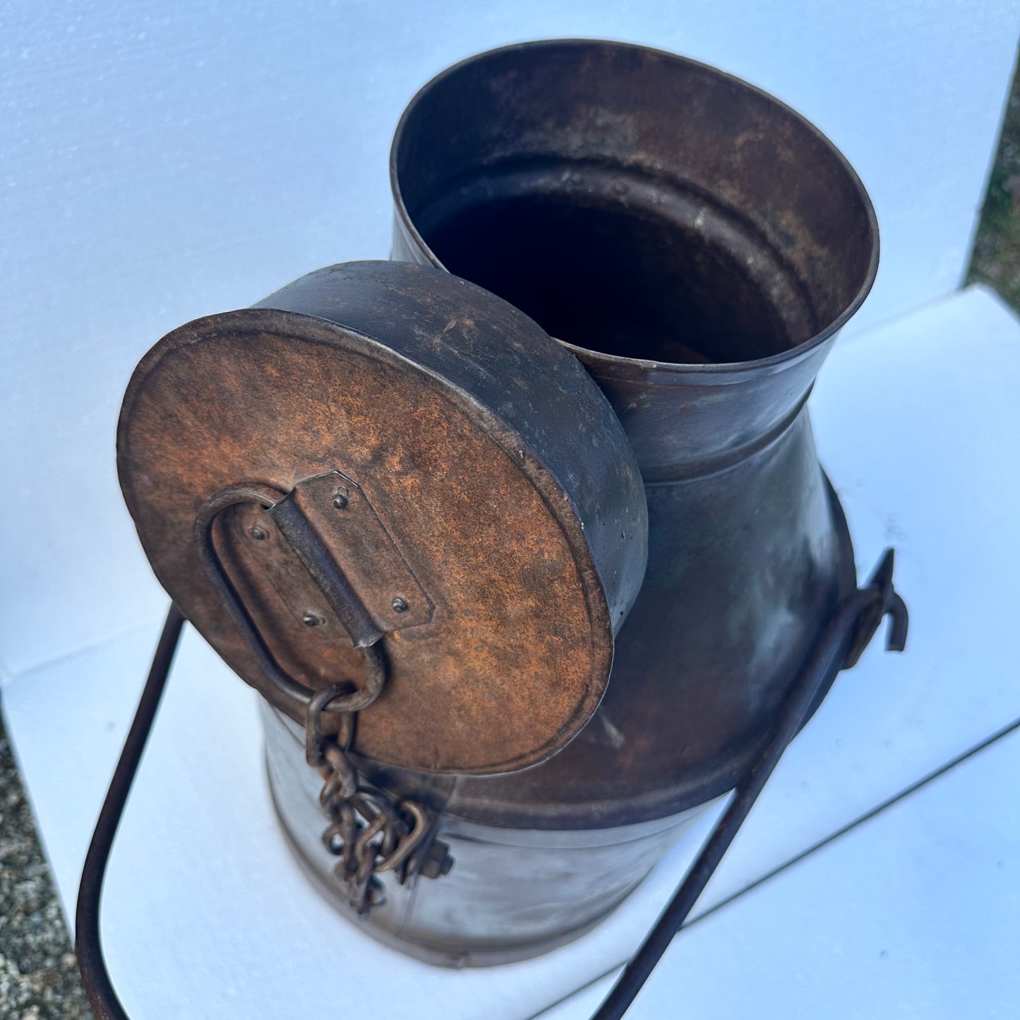 Vintage Indian Milk Can - small / large