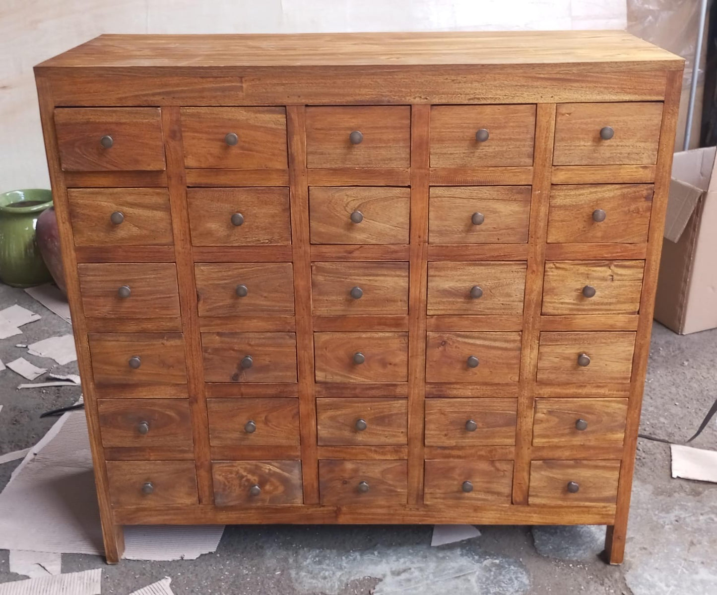 Solid Teak Apothecary Drawers