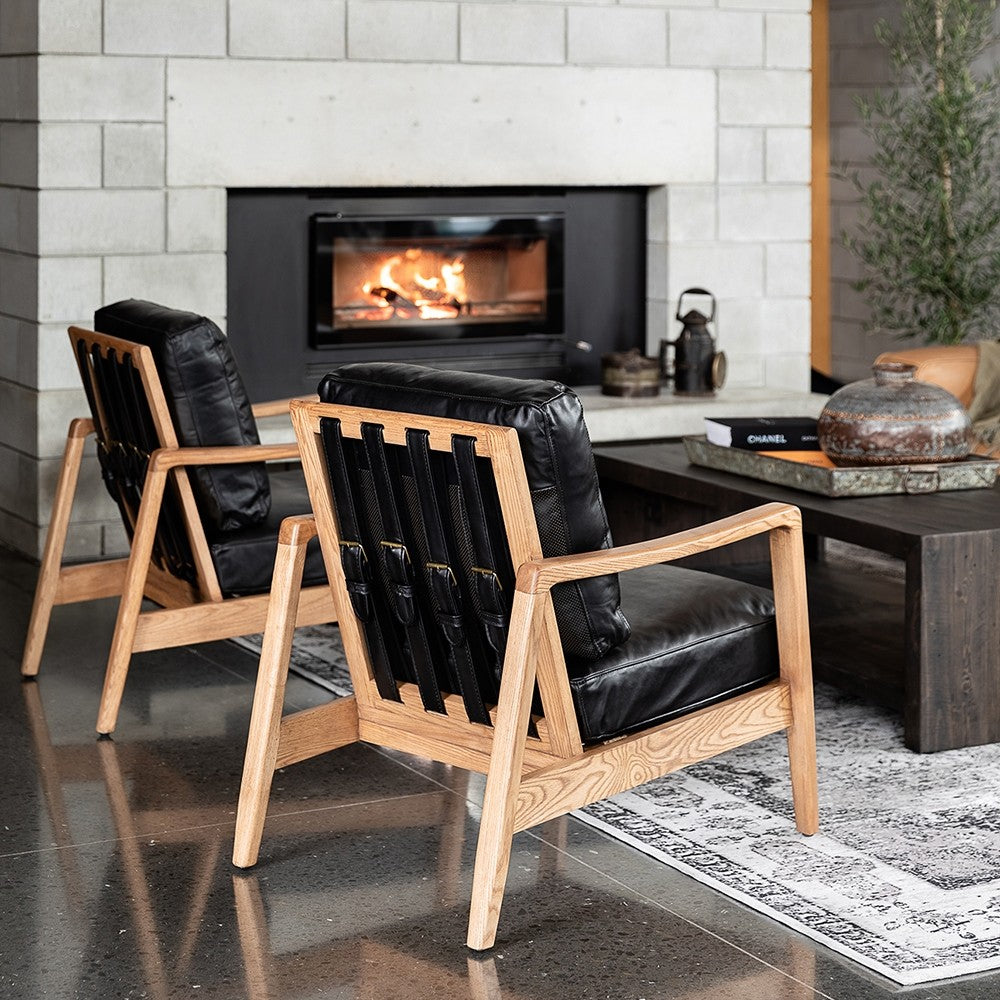 Reid Leather Armchair - 4 Colours