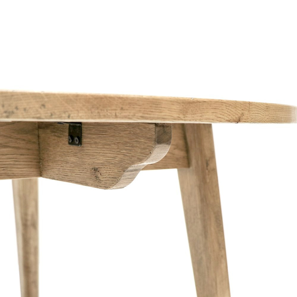 Vaasa Round Oak Dining Table - Natural 120cm/150cm