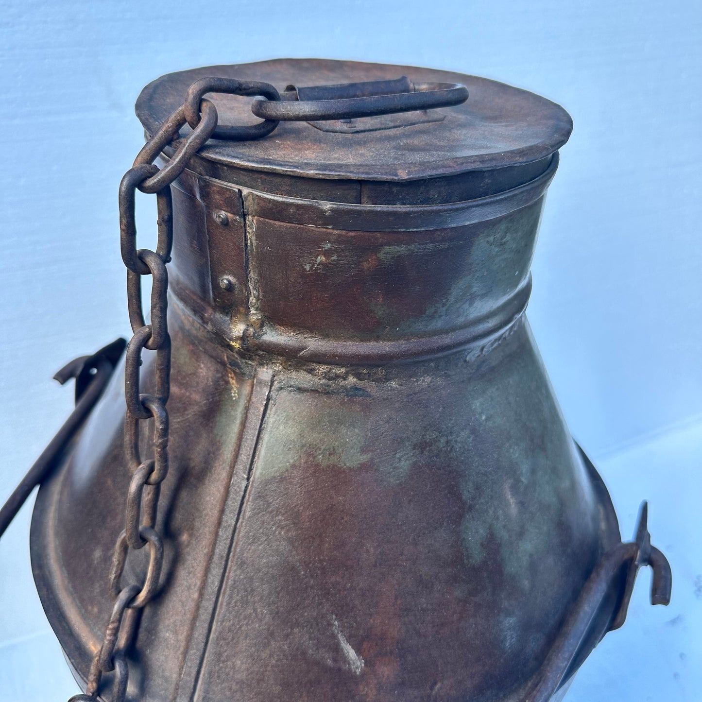 Vintage Indian Milk Can - small / large