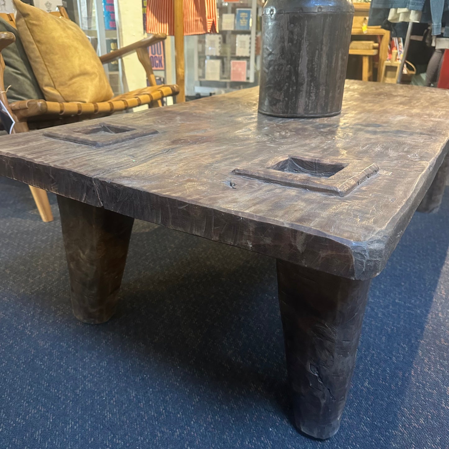 Vintage Teak Slab Coffee Table