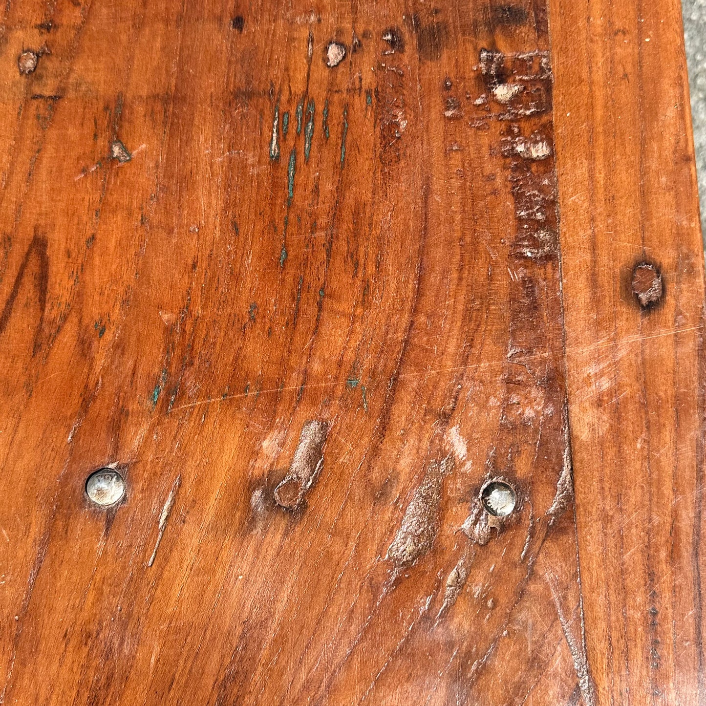 Vintage Bench Seat with Iron Legs