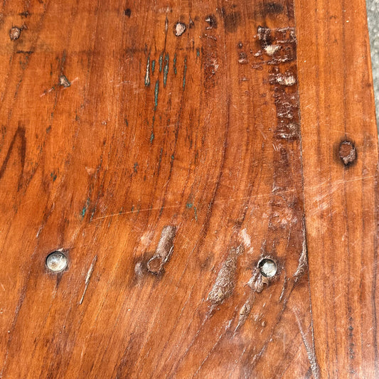 Vintage Bench Seat with Iron Legs