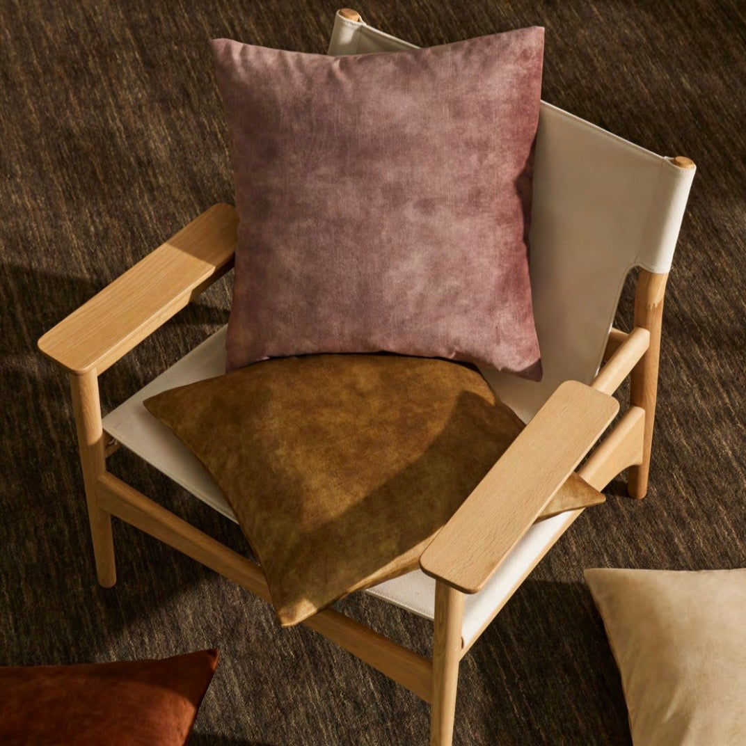 Ava 50cm Velvet Look Cushion Cover & Feather Inner