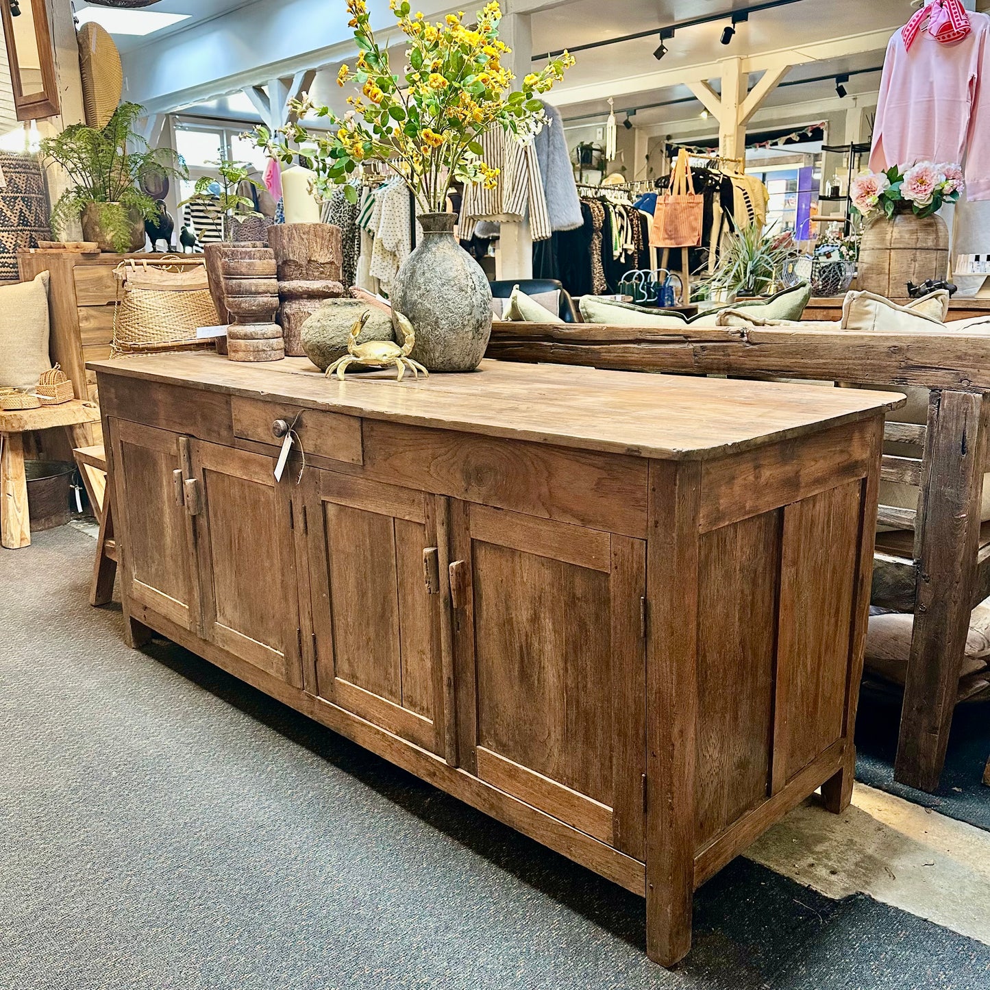 Vintage 4 Door Teak Cabinet