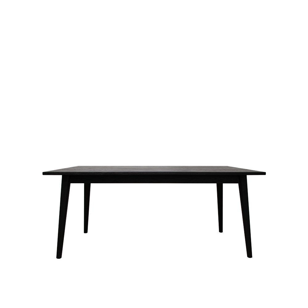 Vaasa Oak Dining Table - Black 180cm