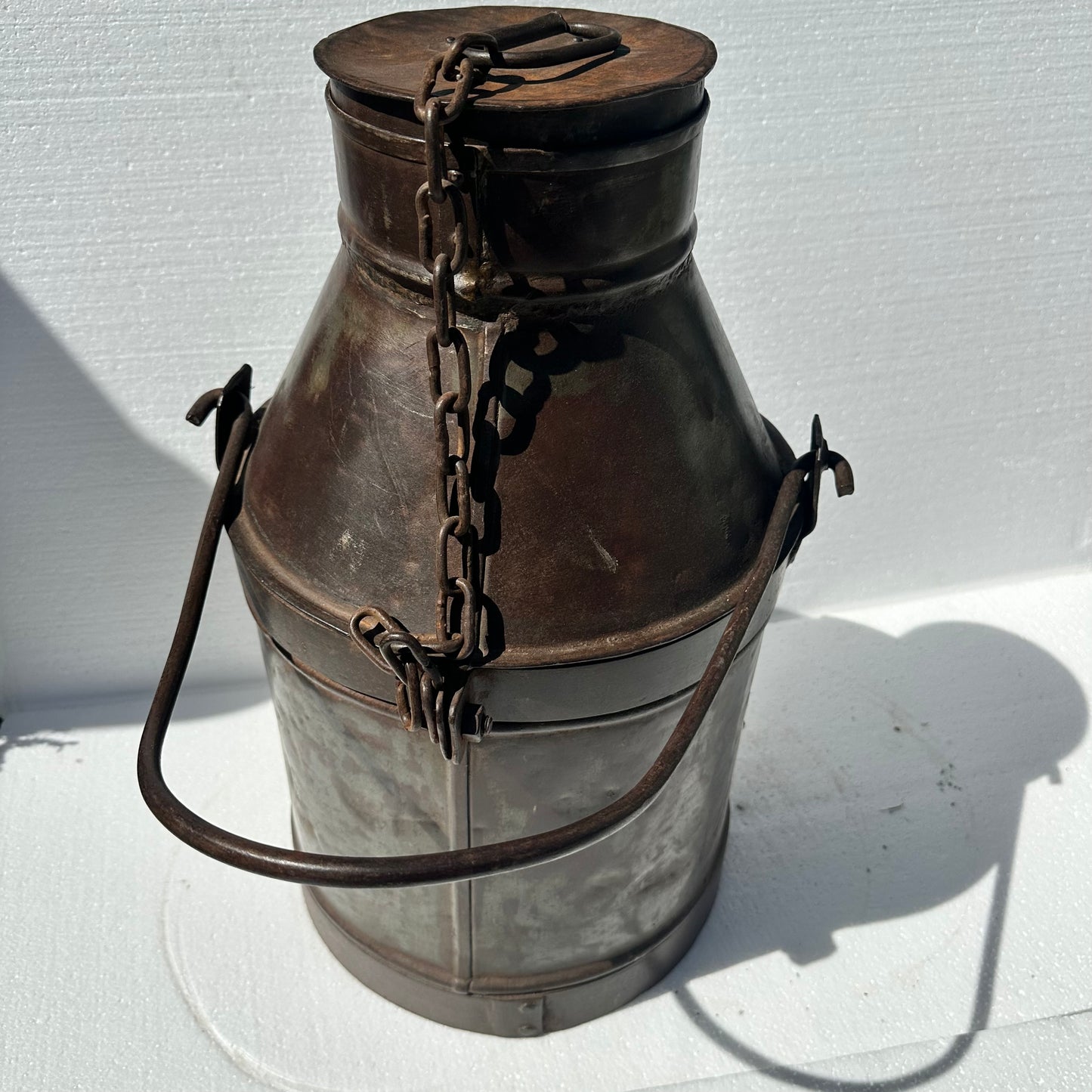 Vintage Indian Milk Can - small / large