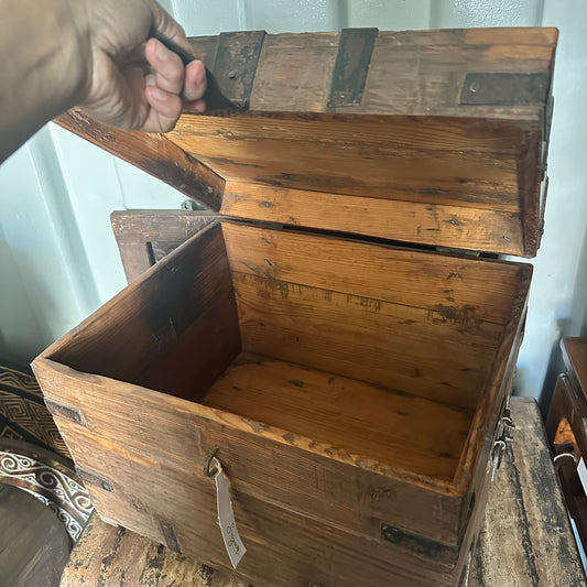 Small Vintage Teak Chest