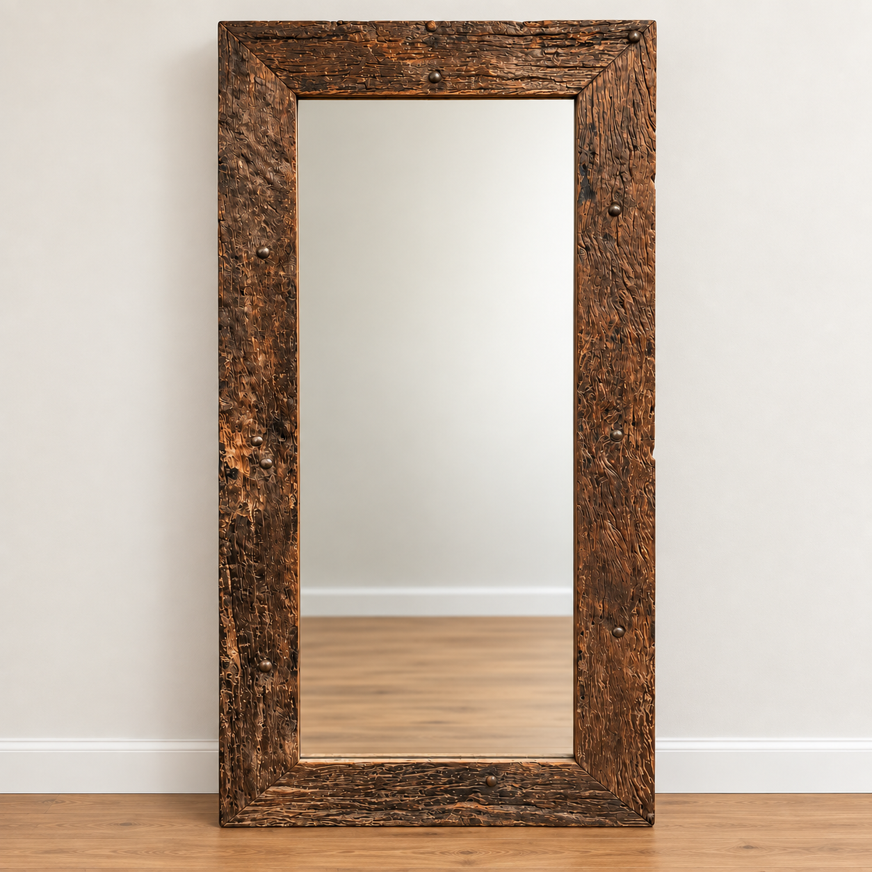 Reclaimed Timber Mirror - floor or wall - 1540x700