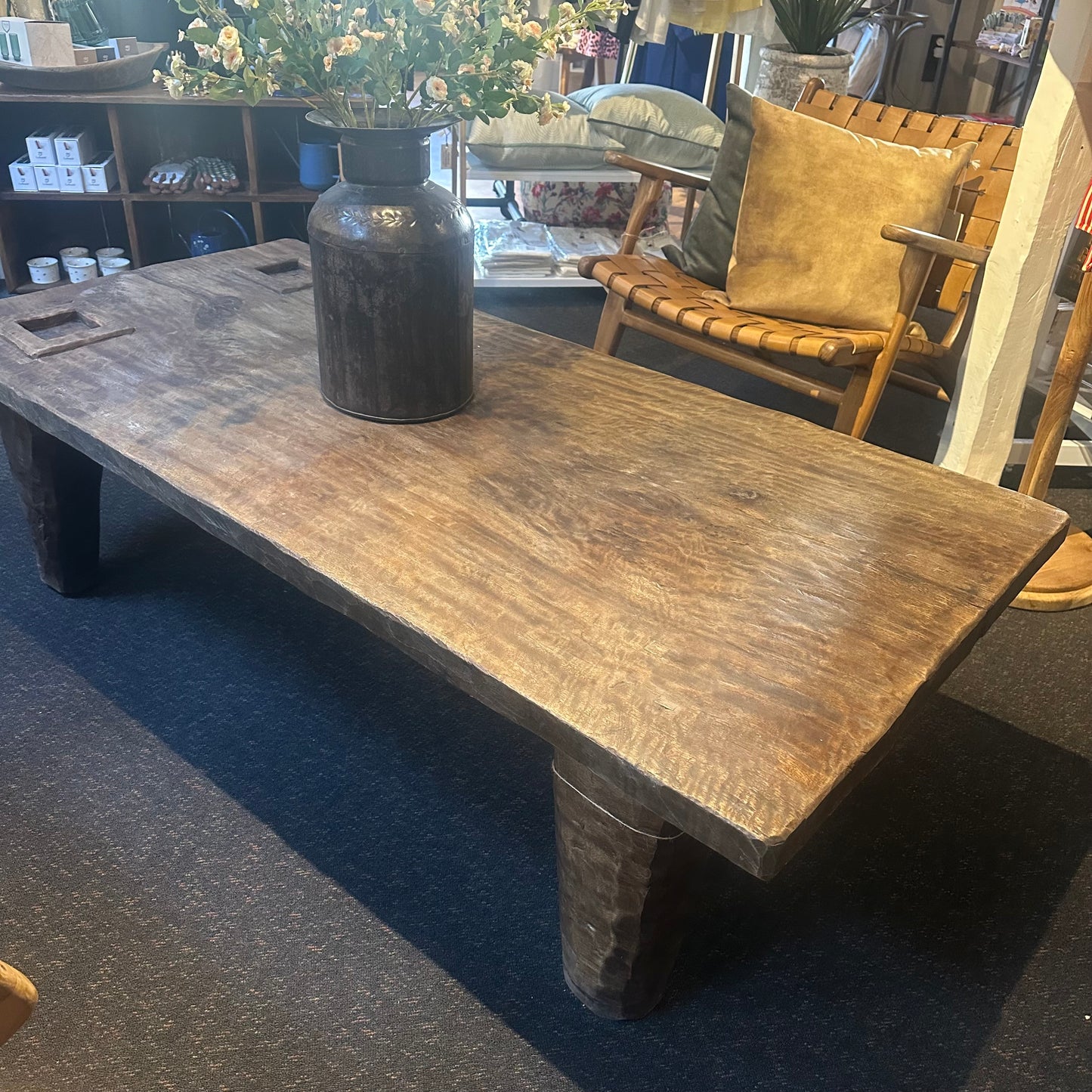 Vintage Teak Slab Coffee Table
