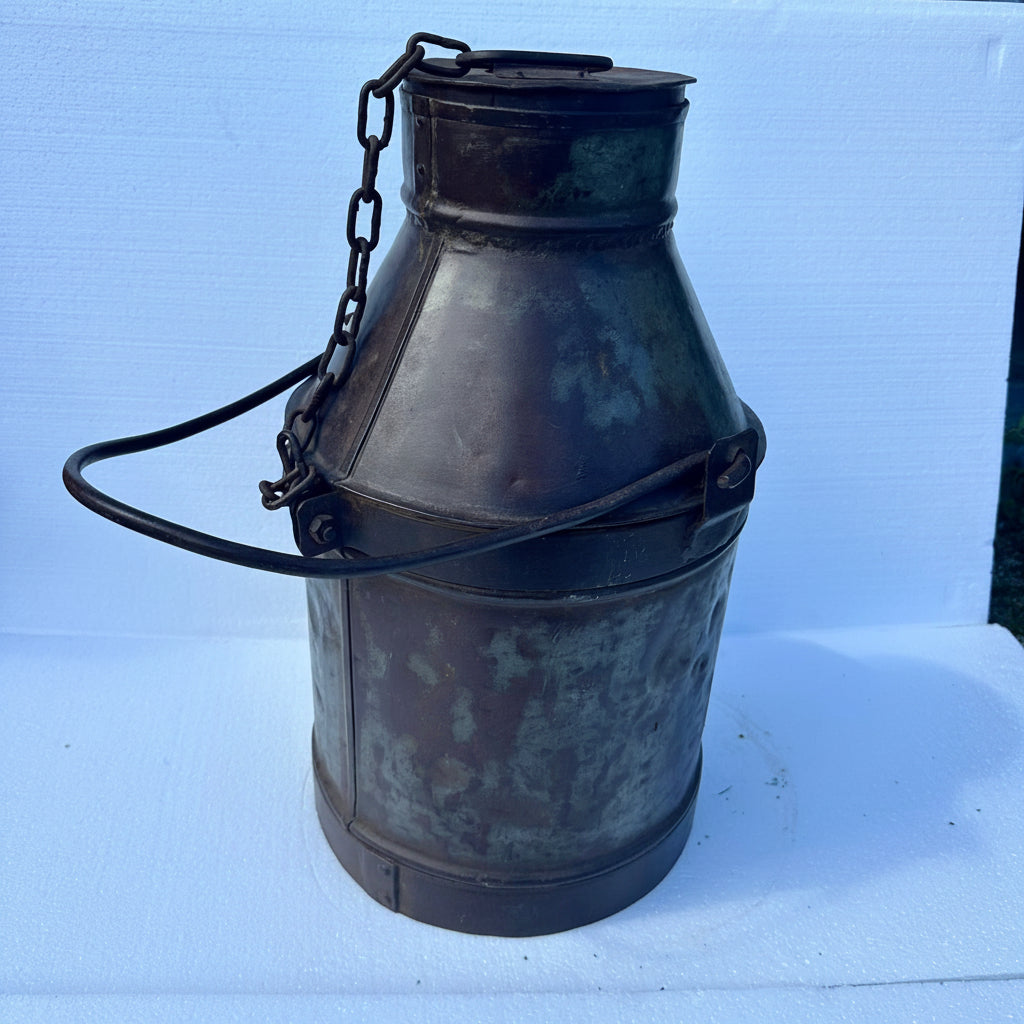 Vintage Indian Milk Can - small / large