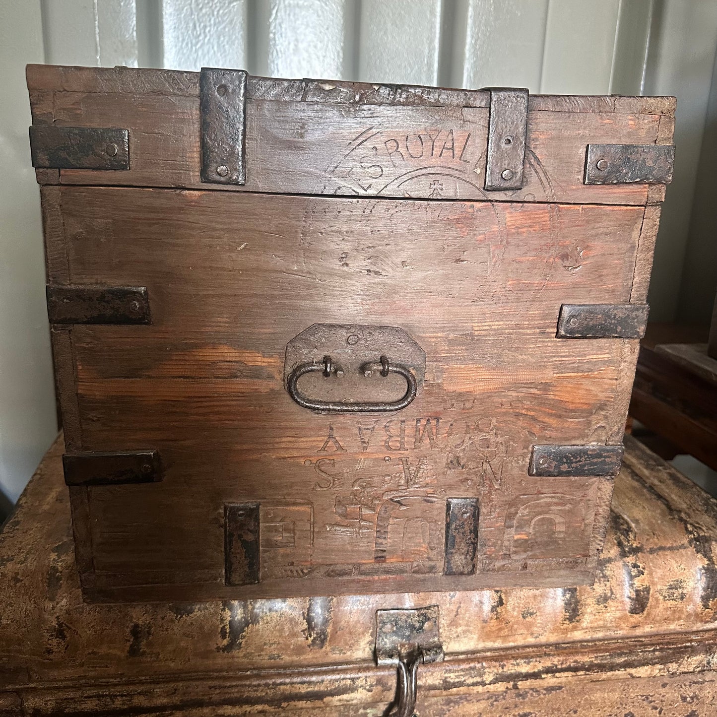 Small Vintage Teak Chest