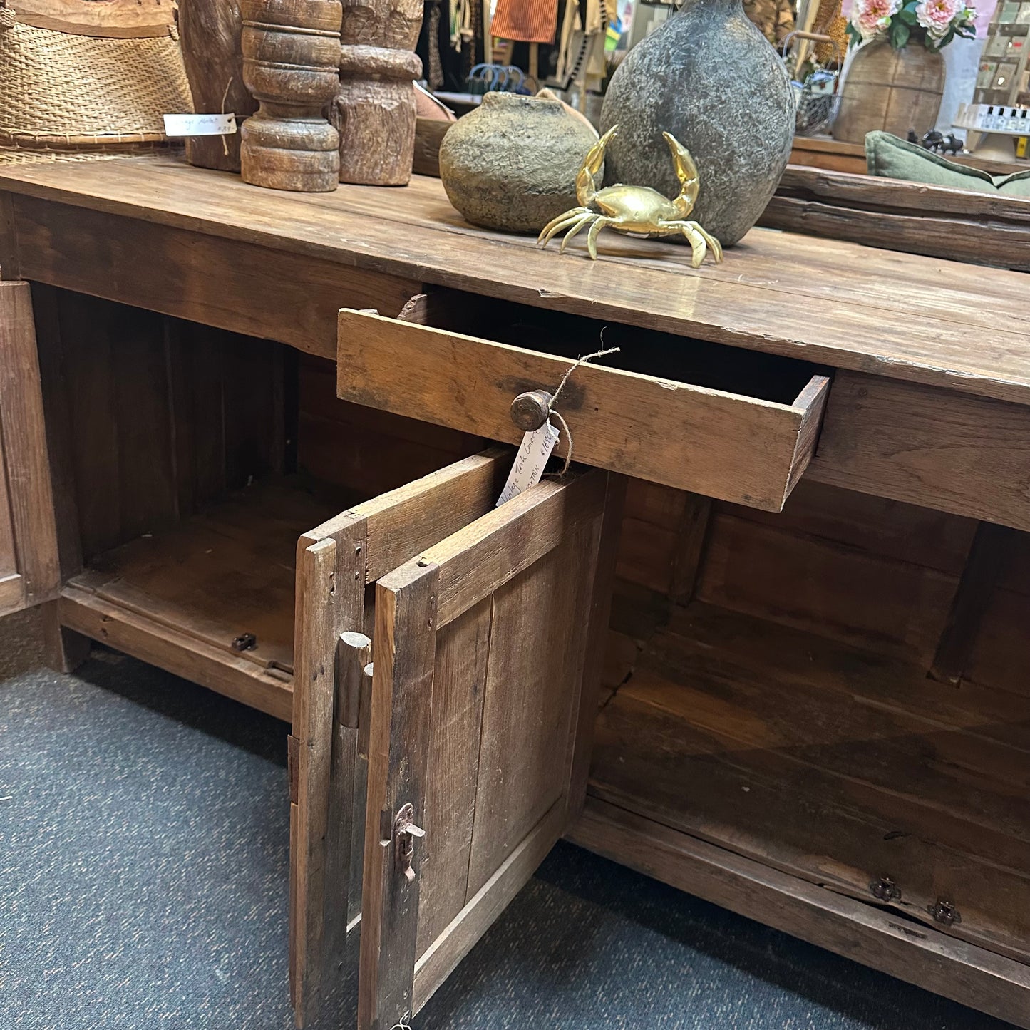 Vintage 4 Door Teak Cabinet