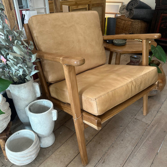 Leather armchair or occasional chair