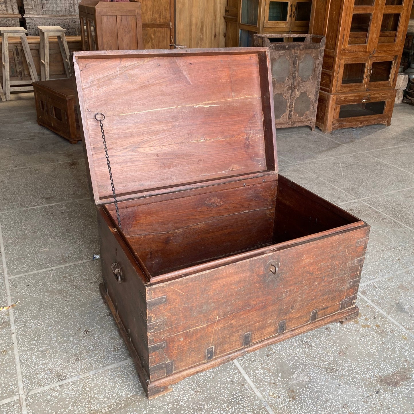 Vintage Teak Chest 900 x 590 x 530mm high