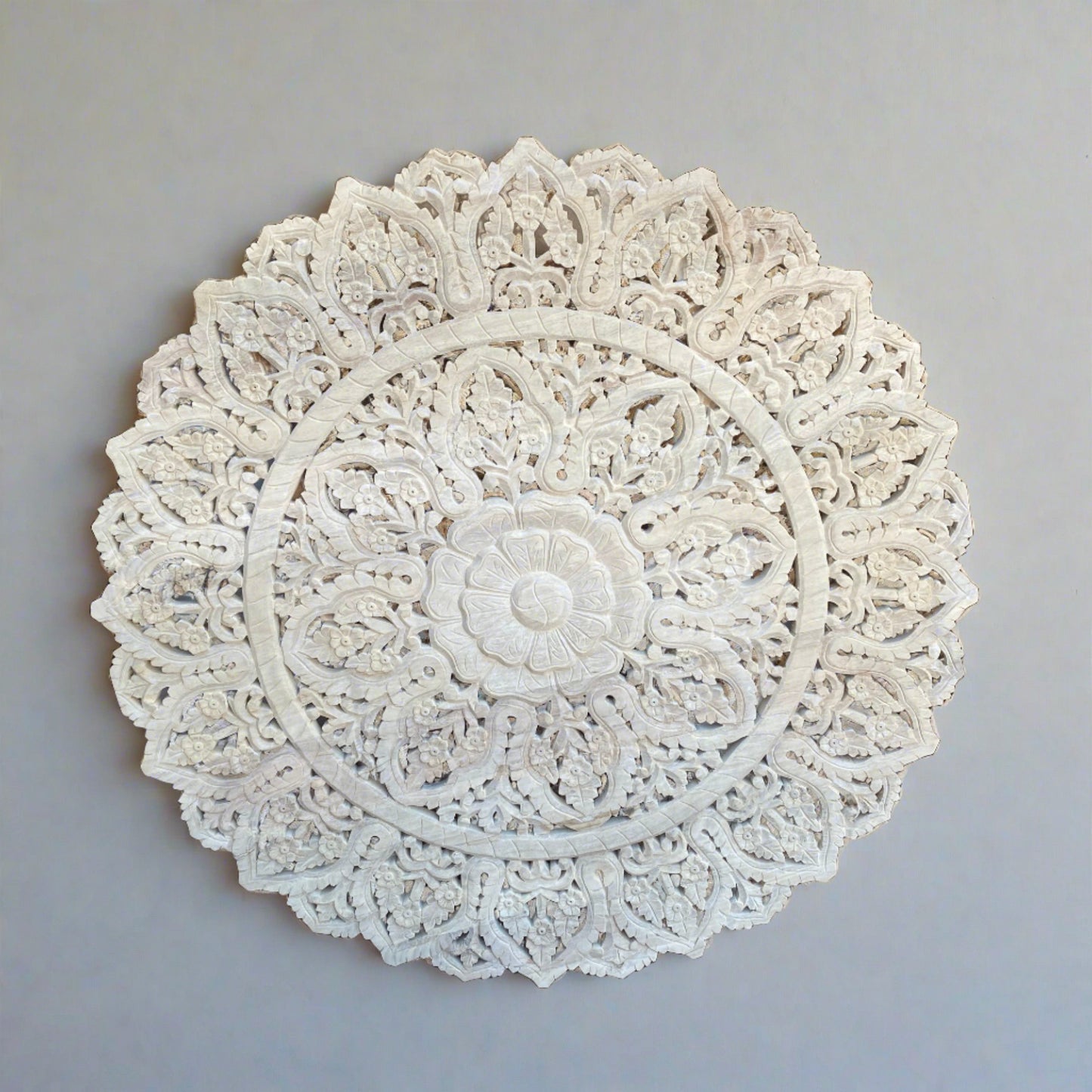 hand carved wooden wall hanging