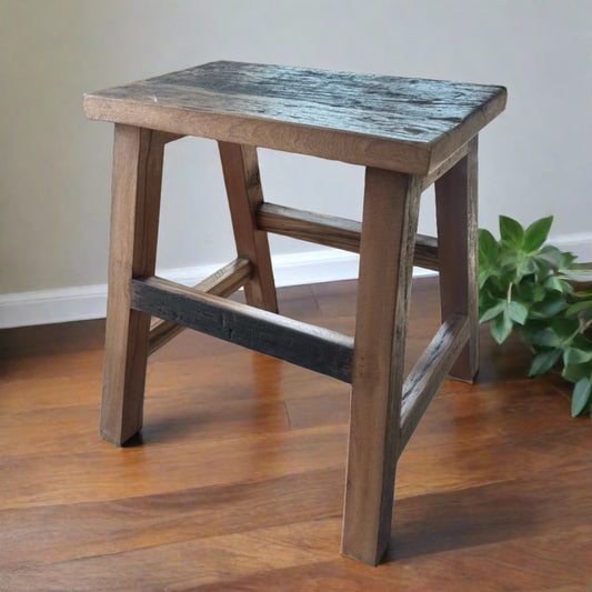 rustic stool