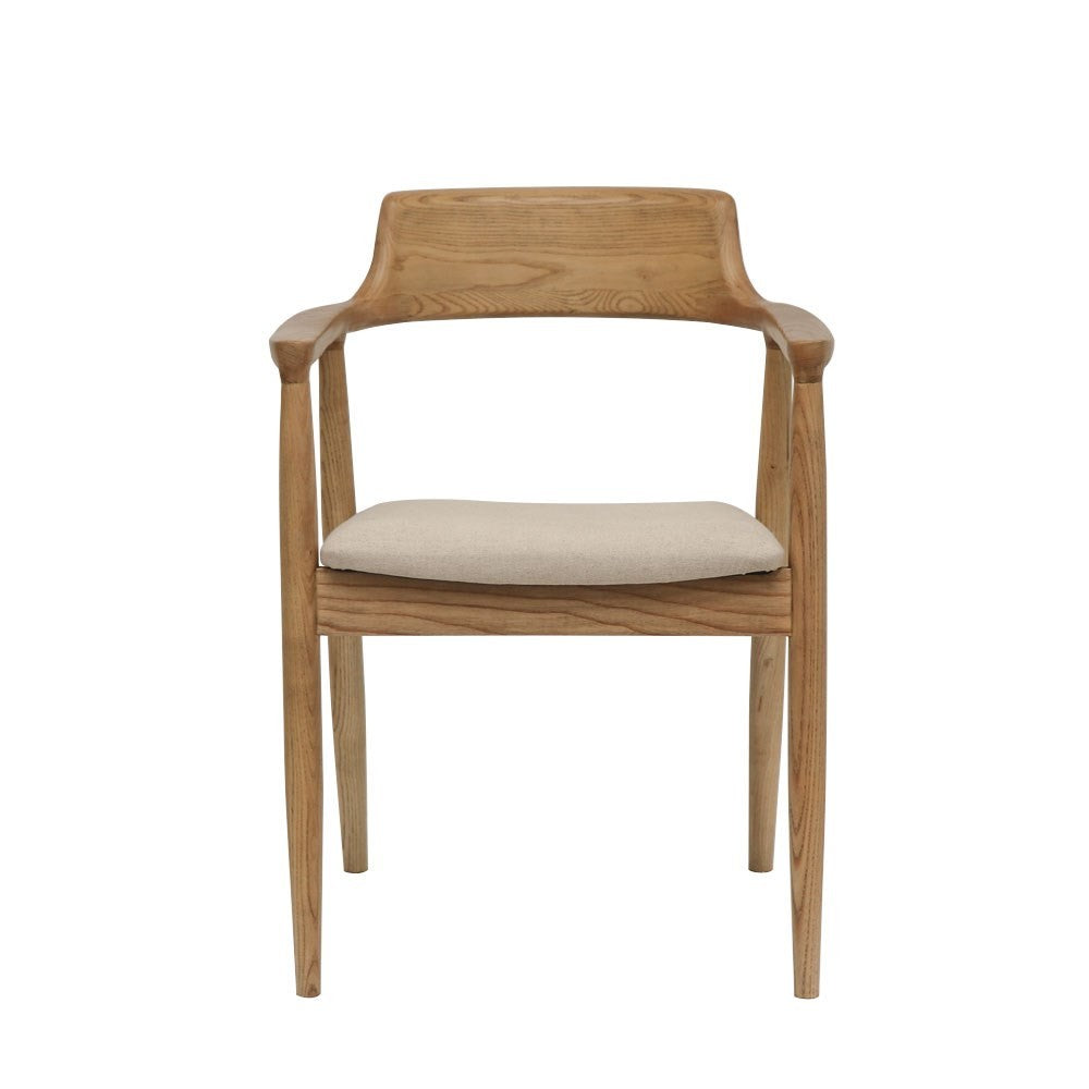 Ealing Dining Chair - Natural Linen/Frame