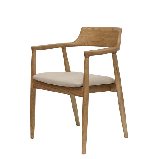 Ealing Dining Chair - Natural Linen/Frame