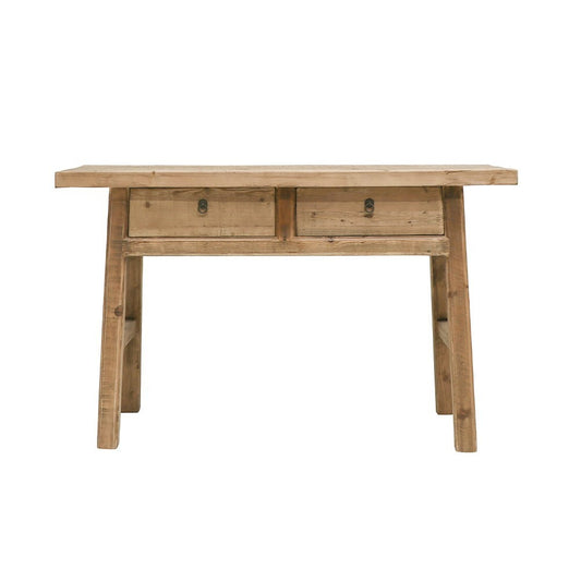 Butchers Style 2 Drawer Console Table