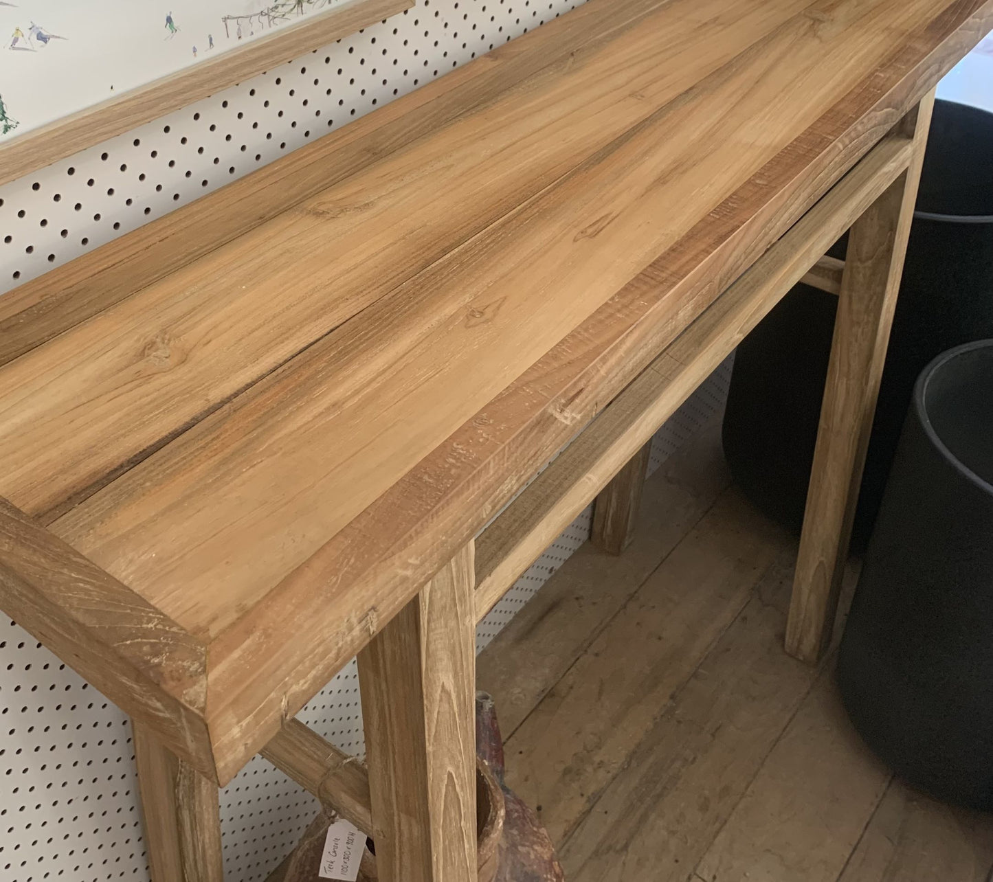 Teak Console - Natural 1100mm